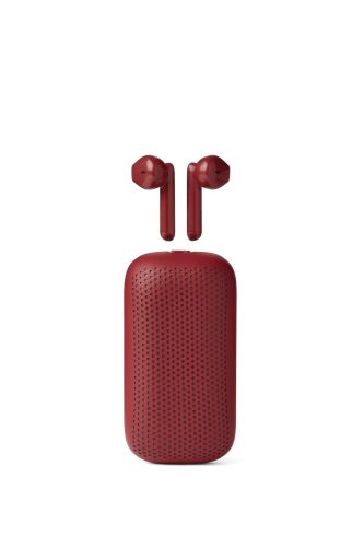 Lexon SPEAKERBUDS LA127R 2 az 1-ben True vezetéknélküli sztereó fülhallgató Bluetooth® hangszóróval PIROS